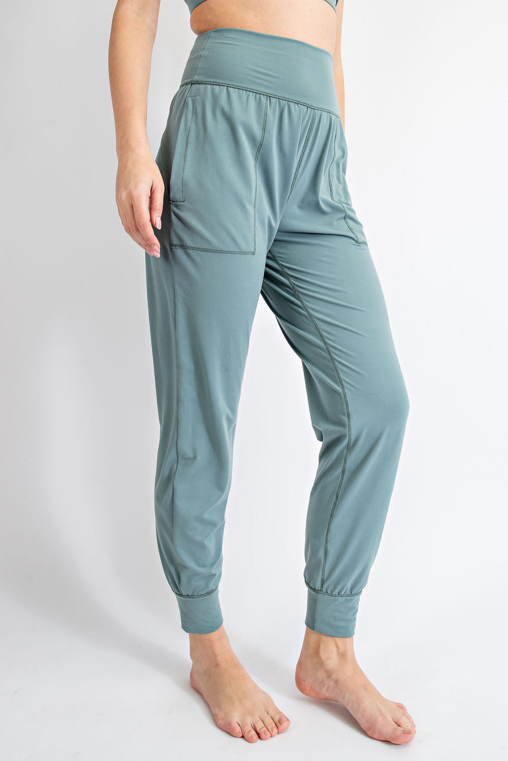 Rae Mode® Butter Soft Joggers With Pockets In Tidewater Teal