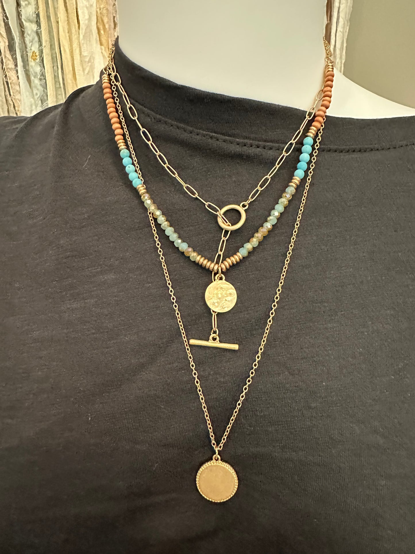 CS® Blue Stone Stack Necklace