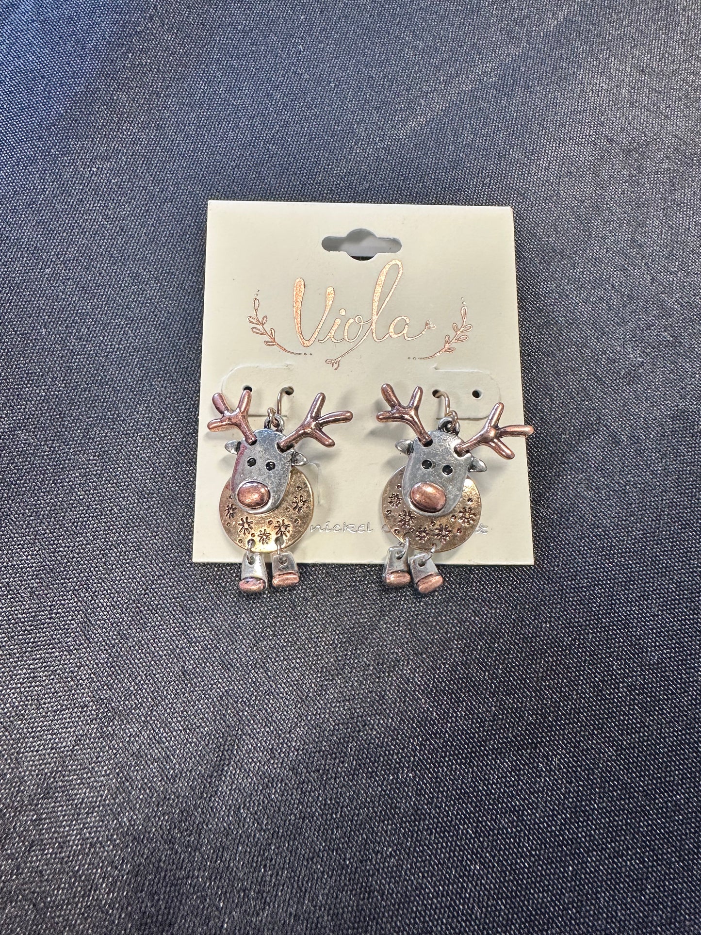 Rudolph TwoTone Earrings
