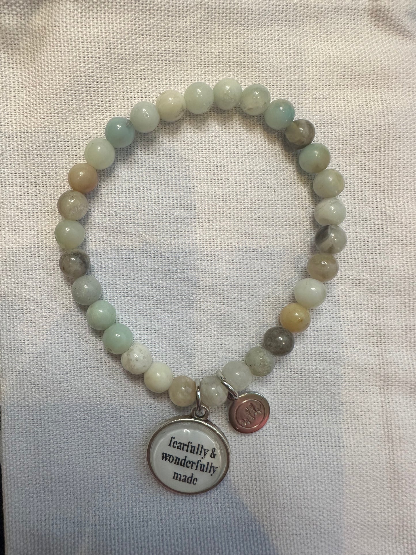 Sentiment Bracelet- fearfully and wonderfully made