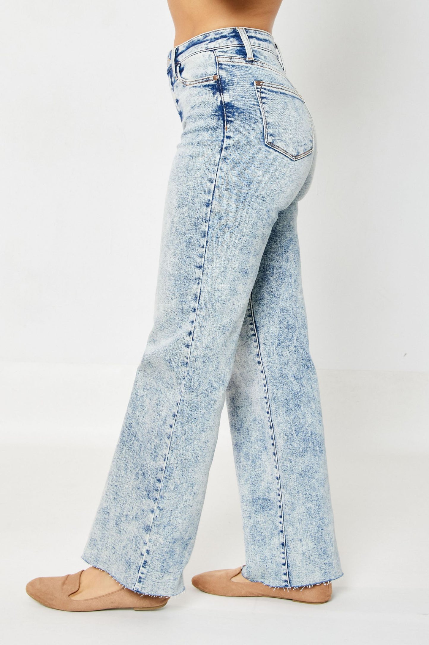 Judy Blue HW Mineral Washed Wide Leg