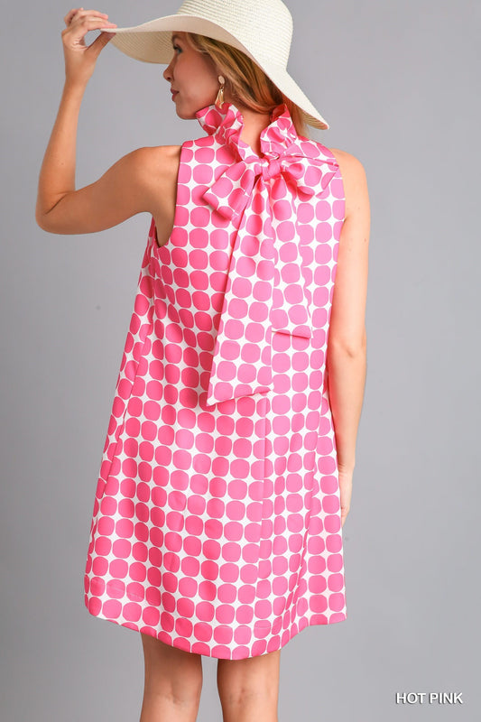 "Barbie Girl" Print Sleeveless Dress