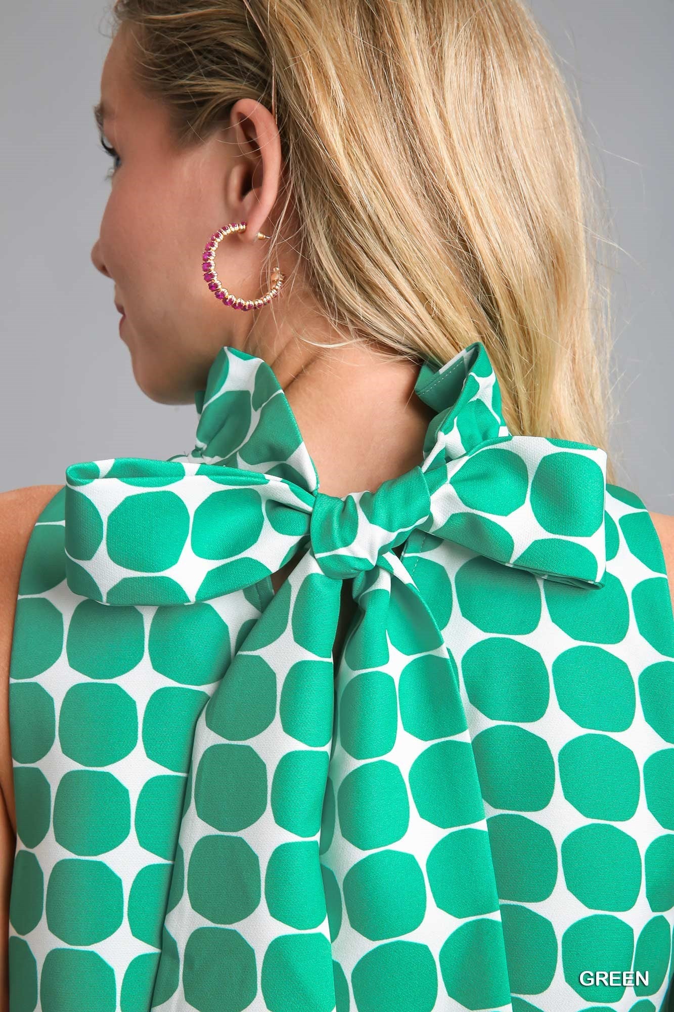 Umgee® Geometric Print Sleeveless Dress