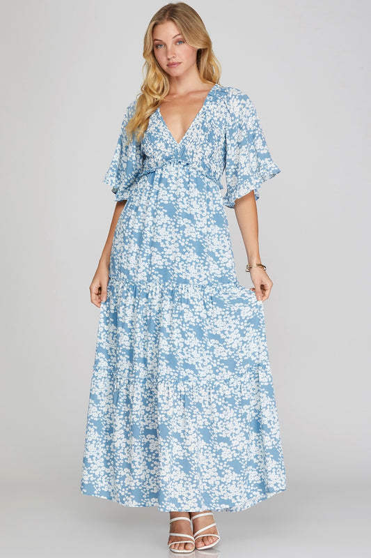"Southern Belle" Floral Maxi Dress