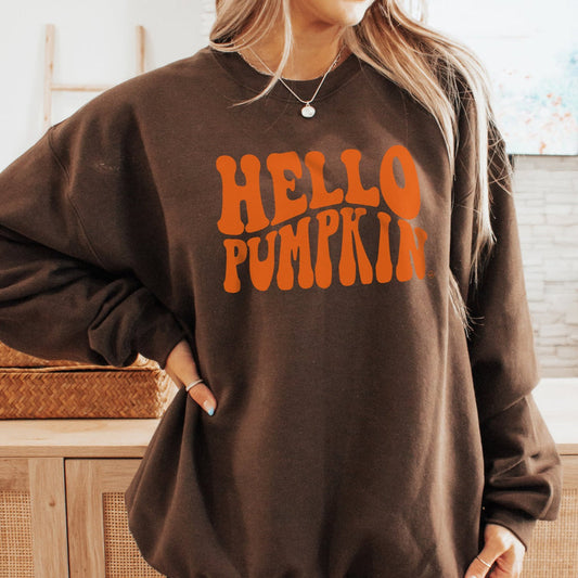 Hello Pumpkin Crew Sweatshirt