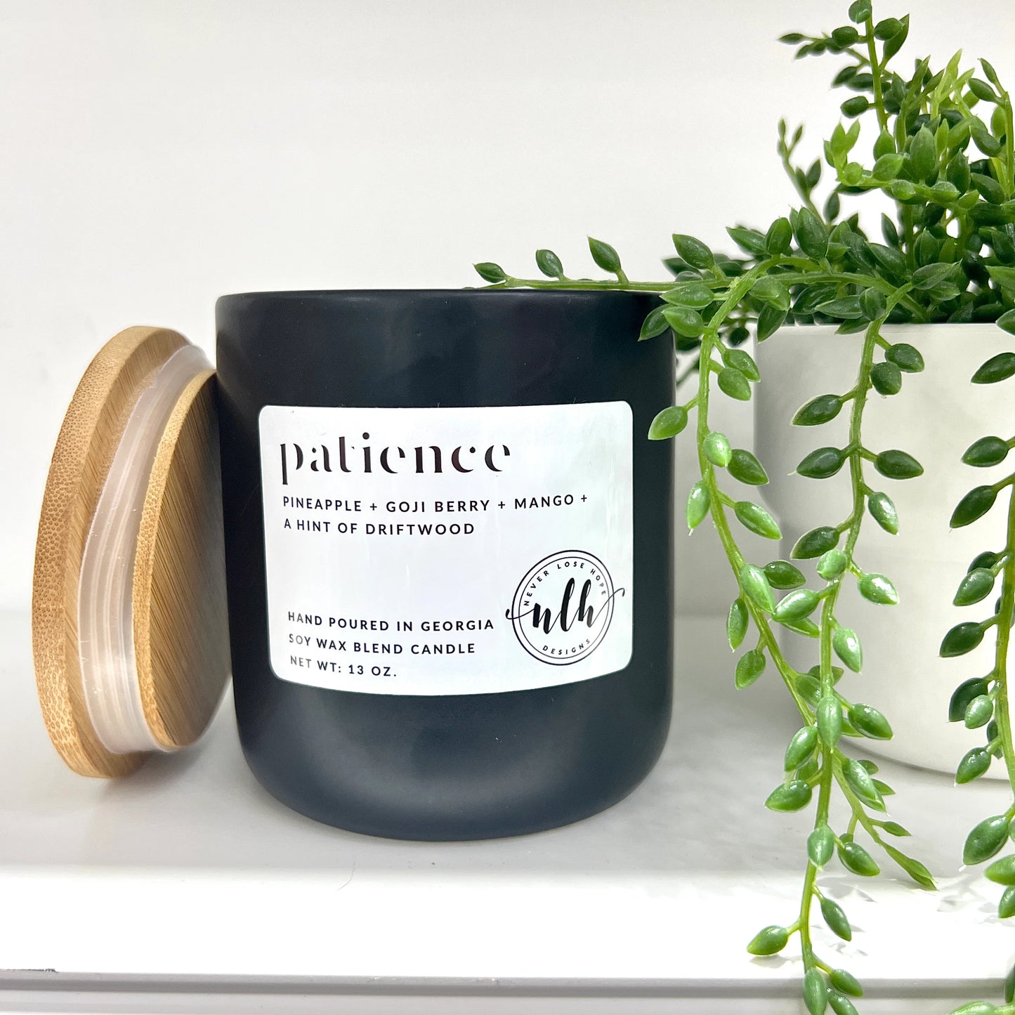 Never Lose Hope® Soy wax blend Candle- "Patience"