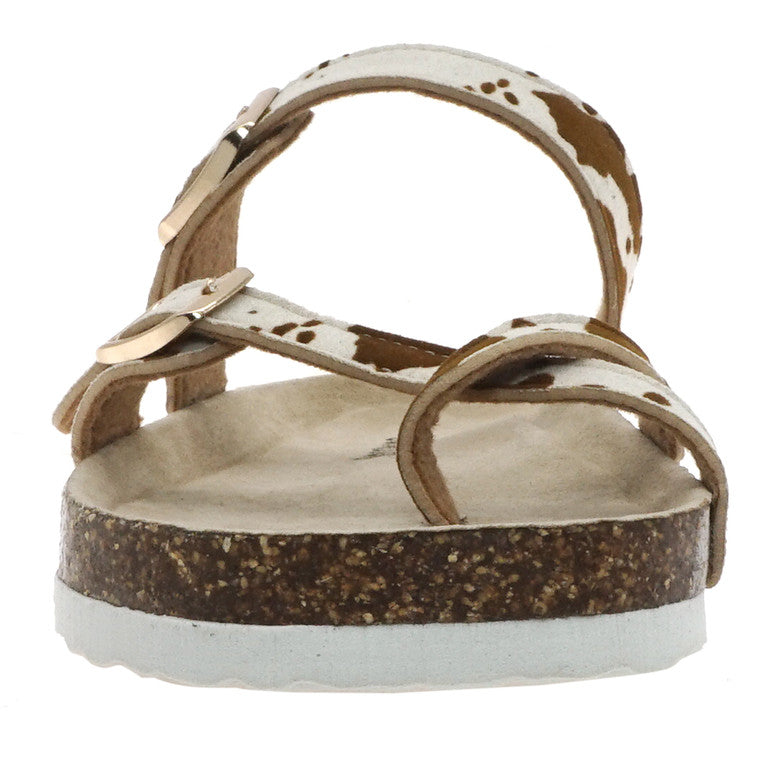 Outwoods® Cow Print Adjustable Sandal