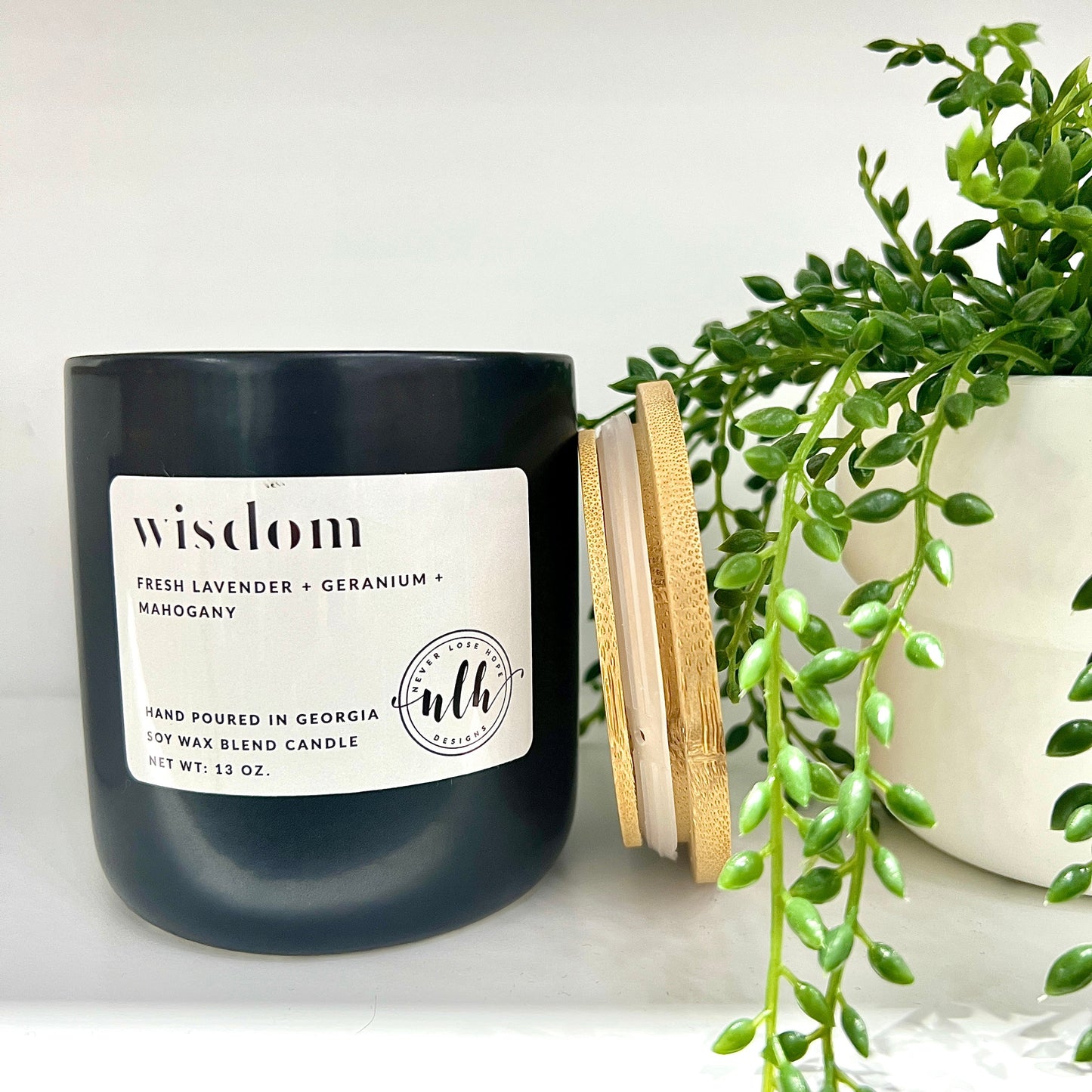 Never Lose Hope® Soy wax blend Candle- "Wisdom"