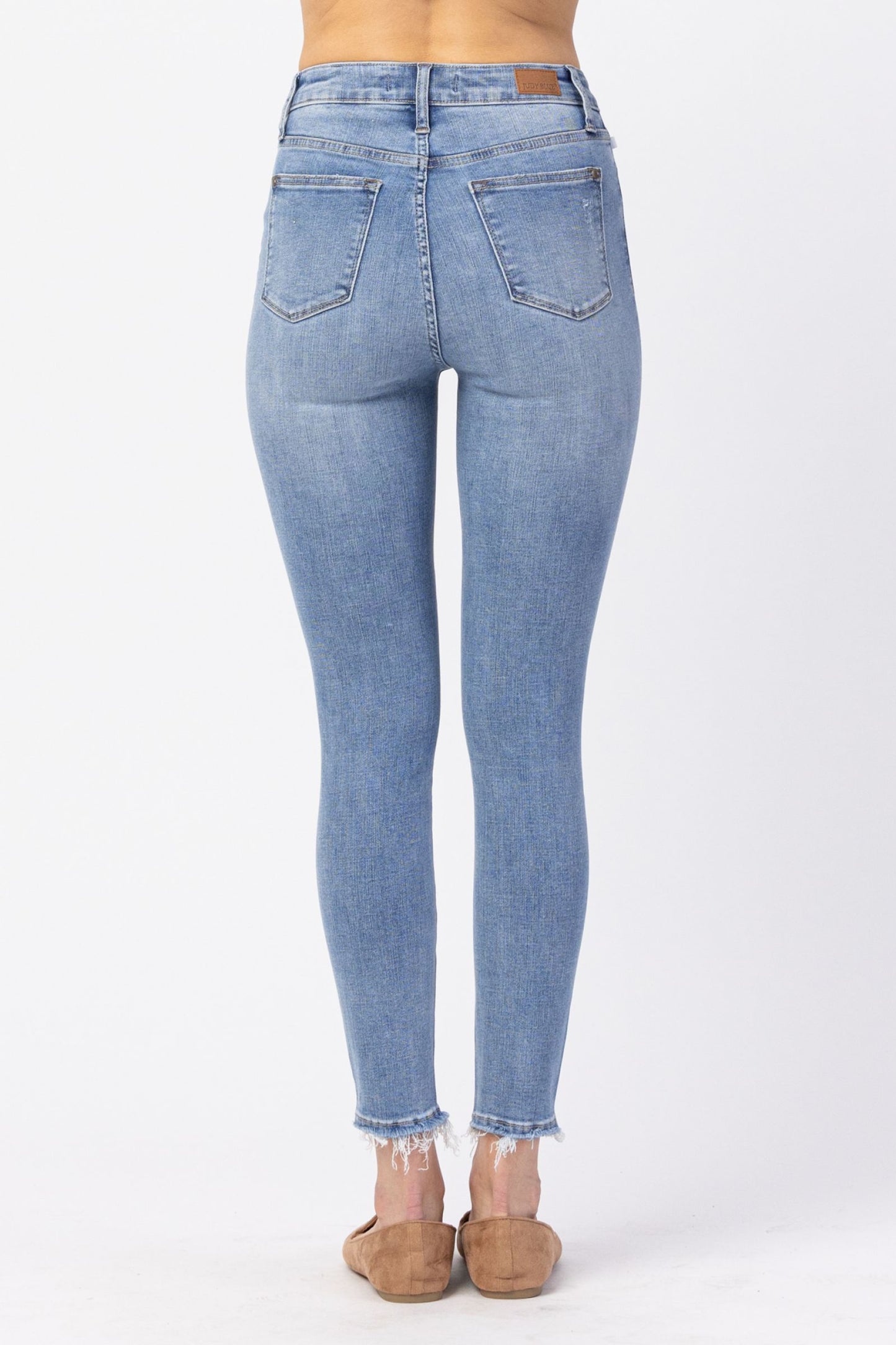 JUDY BLUE® HI-RISE BUTTON FLY SKINNY